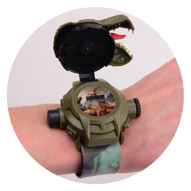 Johntoy dino projectie horloge, 24 afbeeldingen