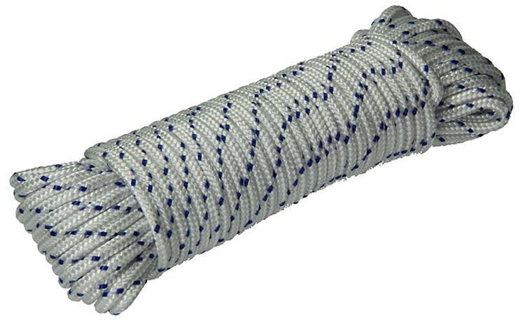 Load image into Gallery viewer, Mack 1013976 - pp gevlochten wit blauw streng6mm 20m | 5 stuks

