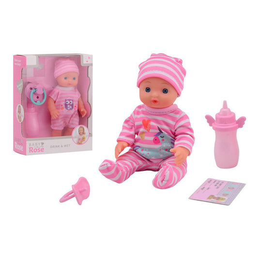 Johntoy john toy baby rose drink + plas pop 17cm