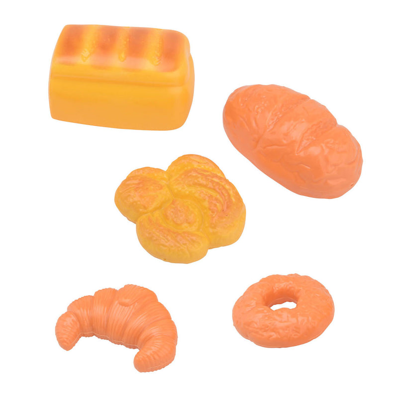 Load image into Gallery viewer, Johntoy speelgoed broodset - broodzak met brood 5 stuks - rollenspel.
