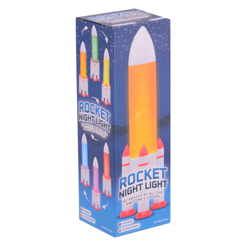 Load image into Gallery viewer, Johntoy raket nachtlamp met usb aansluiting
