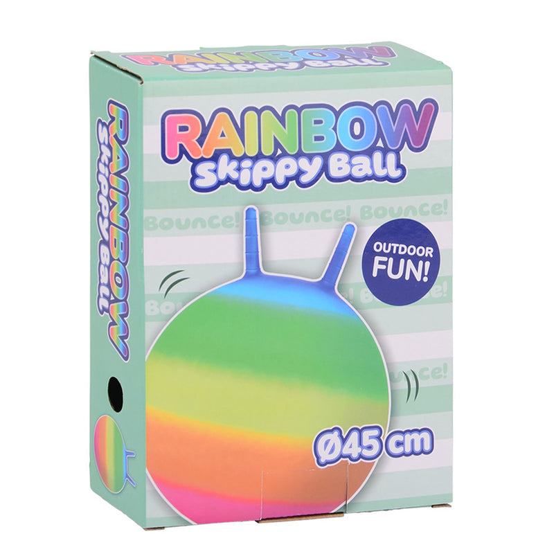 Load image into Gallery viewer, Johntoy outdoor fun regenboog skippybal, 45cm
