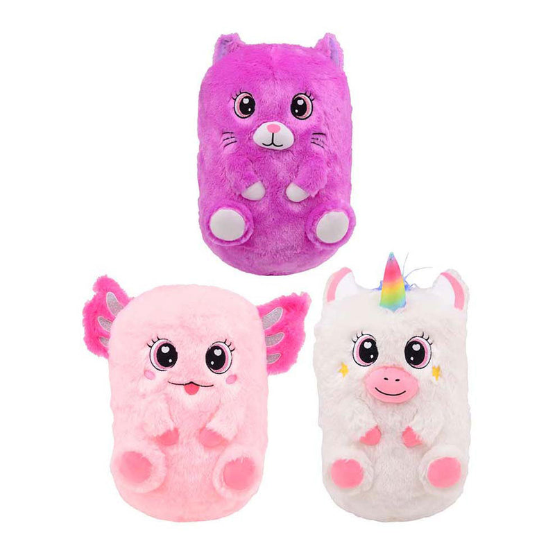 Load image into Gallery viewer, Johntoy opblaasbare pluche knuffelcutie met pomp, 30cm
