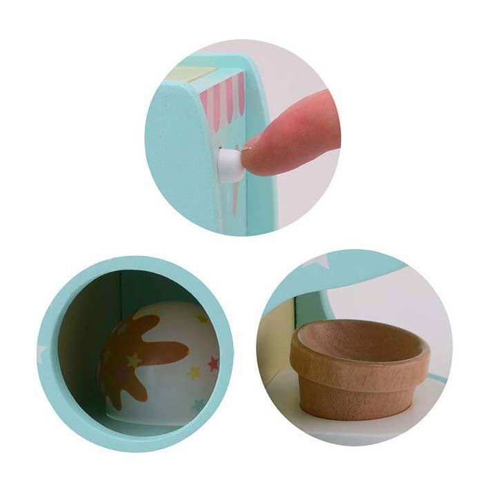 Load image into Gallery viewer, Joueco houten ijsmachine met ijsbollen, 6dlg.
