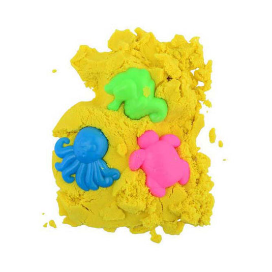Johntoy zakje gekleurd magisch zand met 3 vormen, 150gr.