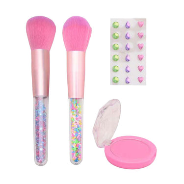 Johntoy lala - blush en brush make-up set met stickers
