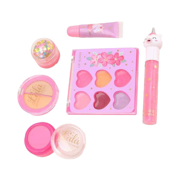 Load image into Gallery viewer, Johntoy lala make-up set in eenhoorn rugzak
