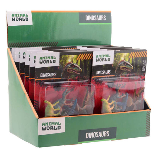 Johntoy animal world - dino speelset, 8dlg.