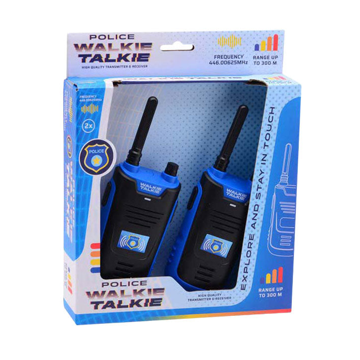 Load image into Gallery viewer, Johntoy walkie talkie politie 300 meter bereik
