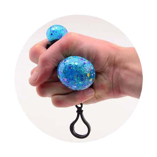Load image into Gallery viewer, Johntoy squeeze glitter bal met haak

