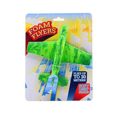 Johntoy foam vliegtuig op kaart