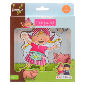 Johntoy jouã©coâ® - fien teun houten puzzel fien 5 stukjes