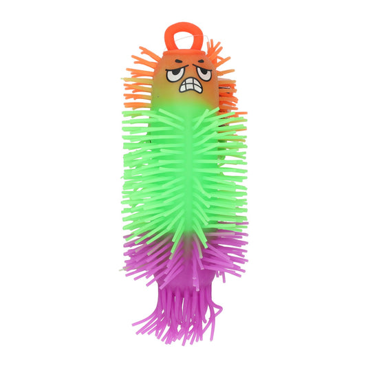 Johntoy rainbow fluffy worm 21cm assort in display