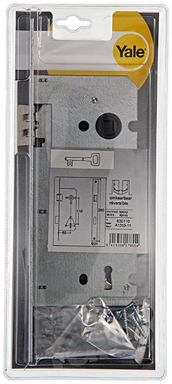 Yale 1019029 - 1 dubbel insteekslot l r a1353 60mm | 3 stuks