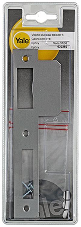 Yale 1019082 - 1 vlakke sluitplaat serie 57 08 rechts | 3 stuks