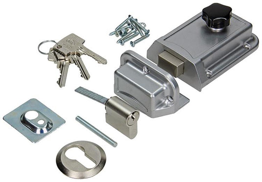 Yale 1019085 - 1 oplegnachtslot + cilinder l b4821 60mm | 2 stuks