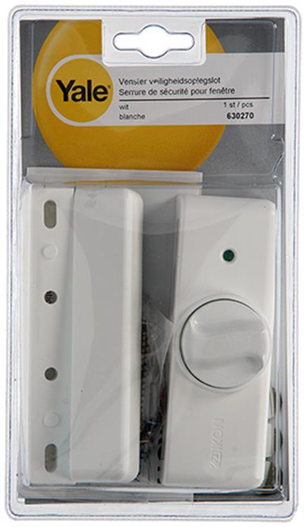 Yale 1019087 - vensteroplegslot, wit | 5 stuks