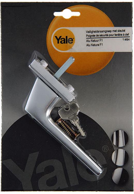 Load image into Gallery viewer, Yale 1019098 - 1 raamgreep met sleutel f1 | 5 stuks
