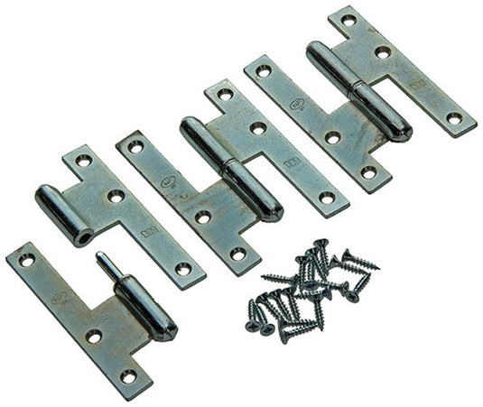Yale 1019128 - 3 stalen paumellen bichromaat l 110x70mm | 5 stuks