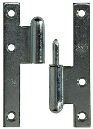 Yale 1019136 - 3 stalen paumellen verzinkt rechts 110x60mm | 5 stuks