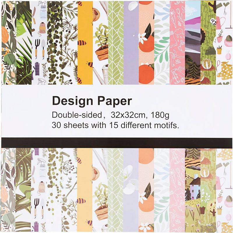 Afbeelding laden in galerijviewer, Https: www.cchobby.nl design-papier-dubbelzijdig-met-print-15-dessins-vel-32x32-cm-180-gr-30-vel-1-doos
