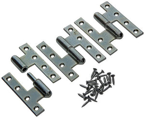 Yale 1019149 - 3 zware paumel.verz.rechte hoek links 110x80mm | 5 stuks