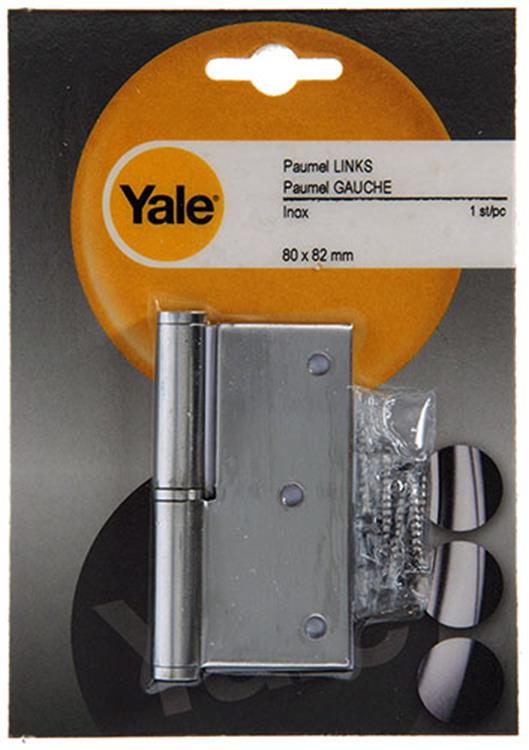 Load image into Gallery viewer, Yale 1019168 - 1 roestvrij stalen paumel links met rechte hoek 80 x 82 | 5 stuks
