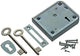Yale 1019172 - 1 oplegkelderslot verz.l r 70mm | 3 stuks