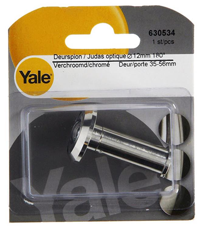 Load image into Gallery viewer, Yale 1019214 - deurspion 180° verchroomd 12mm | 3 stuks
