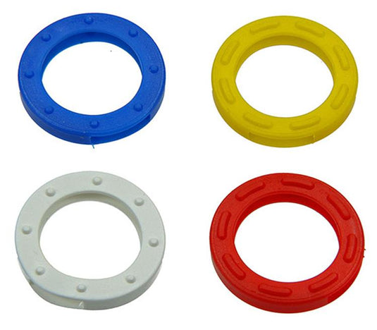 Yale 1019215 - 4 sleutelkenringen plastiek div. kleuren | 10 stuks