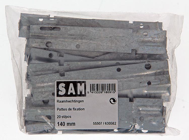 Load image into Gallery viewer, 1019238 - 20 hechtingen voor raam verzinkt 140mm | 5 stuks
