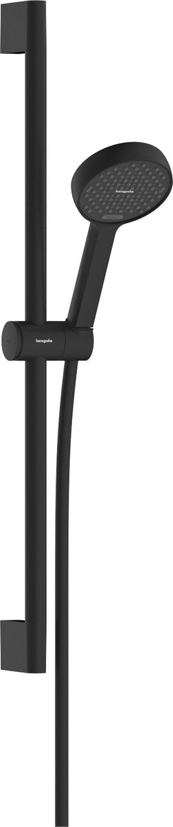 Hansgrohe activera s - doucheset - ecosmart waterbesparend - select-knop bediening - 95mm - met glijstang - 65 cm - 2 straalfuncties - mat zwart