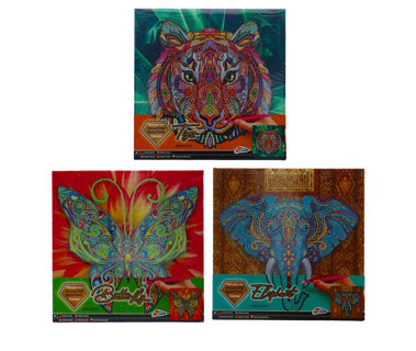 Canvas Diamond Painting Tijger, 30x30cm