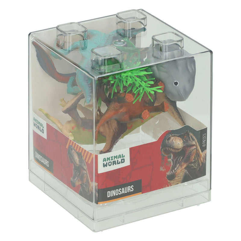 Load image into Gallery viewer, Johntoy animal world - dinosaurus set - 8dlg.
