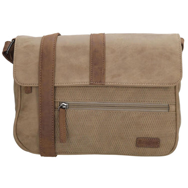 Beagles brunete schoudertas 23x27x7cm taupe