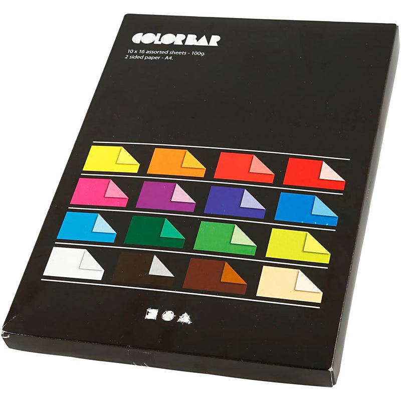 Load image into Gallery viewer, Creativ company https: www.cchobby.nl color-bar-papier-a4-vel-210x297-mm-100-gr-diverse-kleuren-16x10-vel-1-doos
