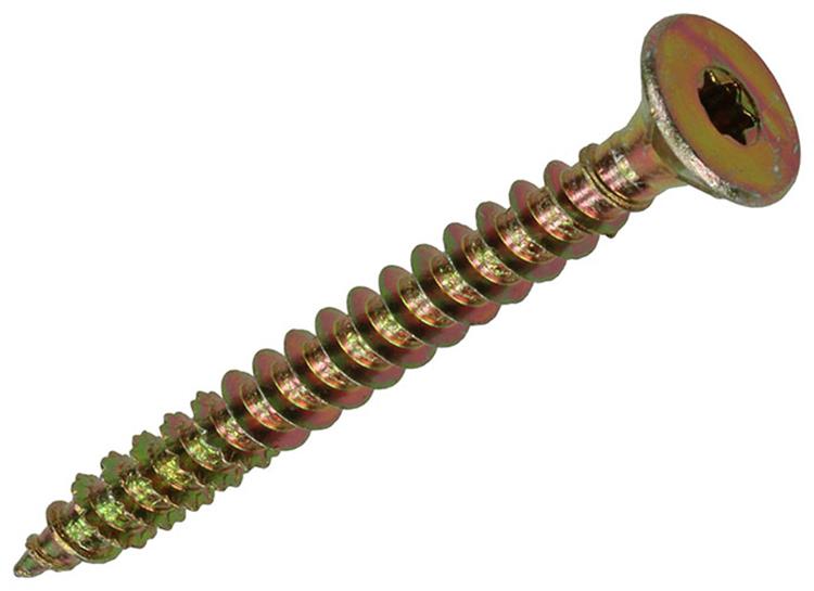 Load image into Gallery viewer, Mack 1017319 - spaanplschr.vzkop-zelfb. geelverz. 6 st 6,0 x 60 mm | 10 stuks
