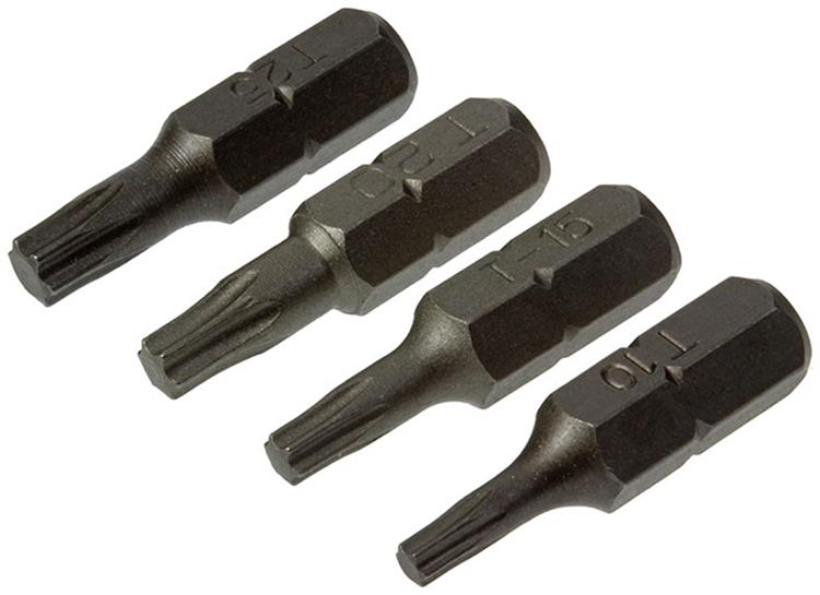 Load image into Gallery viewer, Mack 1017329 - torx schroefbit staal onbehandeld 4 st t10-15 20-25 | 10 stuks
