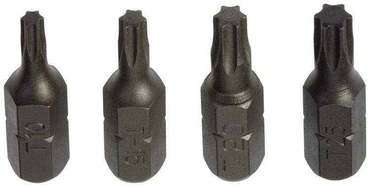Load image into Gallery viewer, Mack 1017329 - torx schroefbit staal onbehandeld 4 st t10-15 20-25 | 10 stuks
