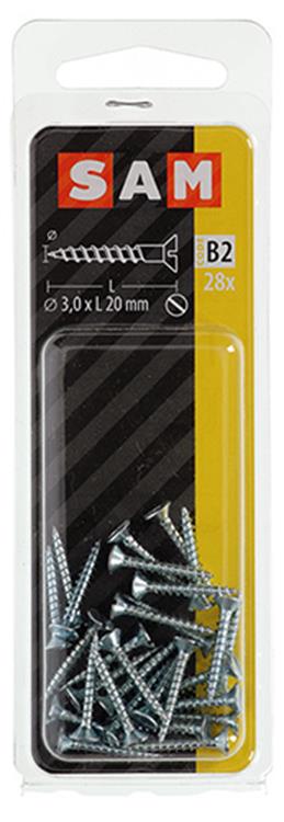 Afbeelding laden in galerijviewer, Mack 1017348 - houtschroef verzonken kop verz28 st 3,0 x 20 mm | 10 stuks
