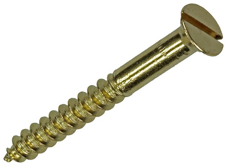 Afbeelding laden in galerijviewer, Mack 1019656 - houtschroef verzonken kop messing 4 st 5,5 x 50 mm | 10 stuks

