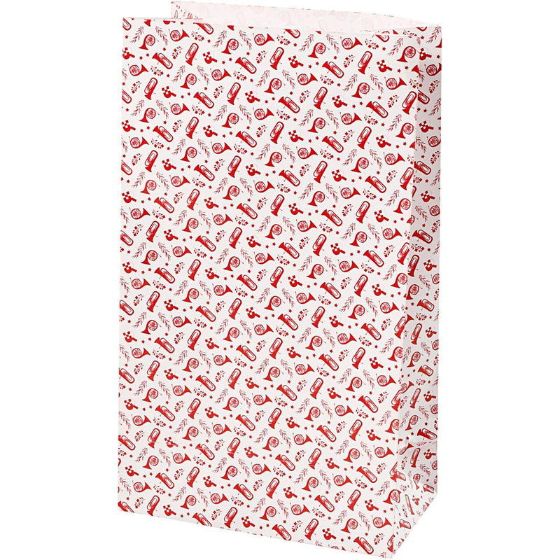 Afbeelding laden in galerijviewer, Https: www.cchobby.nl papieren-zakken-trompet-h-21-cm-afm-6x12-cm-80-gr-rood-wit-8-stuk-1-doos
