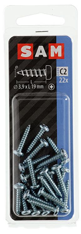 Load image into Gallery viewer, Mack 1017444 - zelftappende schroef cyl kop verz. 22st 3,9 x 19 mm | 10 stuks
