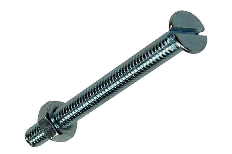 Afbeelding laden in galerijviewer, Mack 1017495 - metaalschroef verz. kop + moer verz. 12st m4 x 40 mm | 10 stuks
