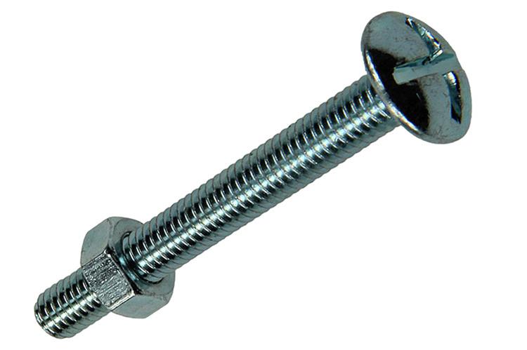 Afbeelding laden in galerijviewer, Mack 1017548 - kachelbout + moer staal verzinkt 10 st m5 x 40 mm | 5 stuks
