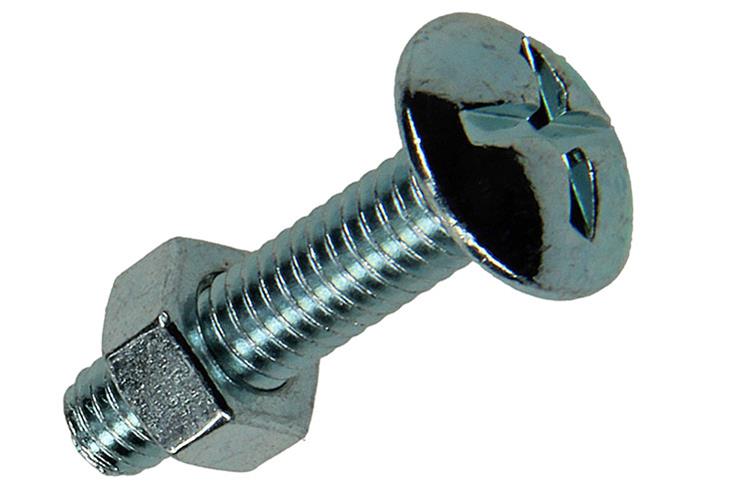 Afbeelding laden in galerijviewer, Mack 1017552 - kachelbout + moer staal verzinkt 8 st m6 x 25 mm | 5 stuks
