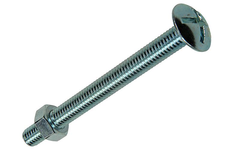 Afbeelding laden in galerijviewer, Mack 1017561 - kachelbout + moer staal verzinkt 3 st m8 x 80 mm | 5 stuks
