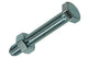 Mack 1017616 - tapbout + moer staal verzinkt 4 st m8 x 50 mm | 10 stuks