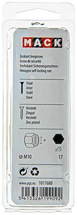 Load image into Gallery viewer, Mack 1017688 - zeskant borgmoer staal verzinkt 6 st m10 | 10 stuks
