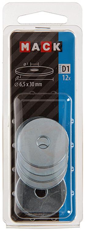 Load image into Gallery viewer, Mack 1017739 - carrosserie sluitring verzinkt12 st 6,5 x 30 mm | 10 stuks
